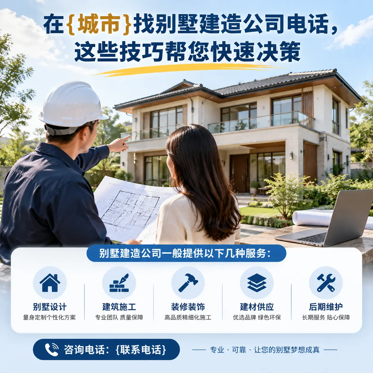 在长顺找别墅建造公司电话，这些技巧帮您快速决策