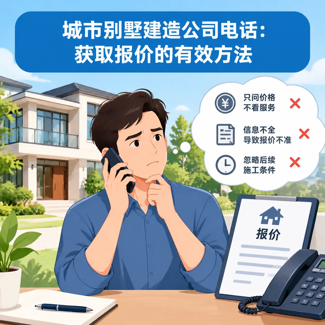 长顺别墅建造公司电话：获取报价的有效方法